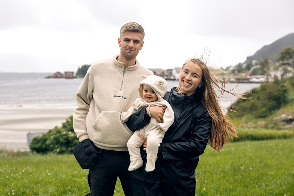 A young family who moved to the Bremanger coast