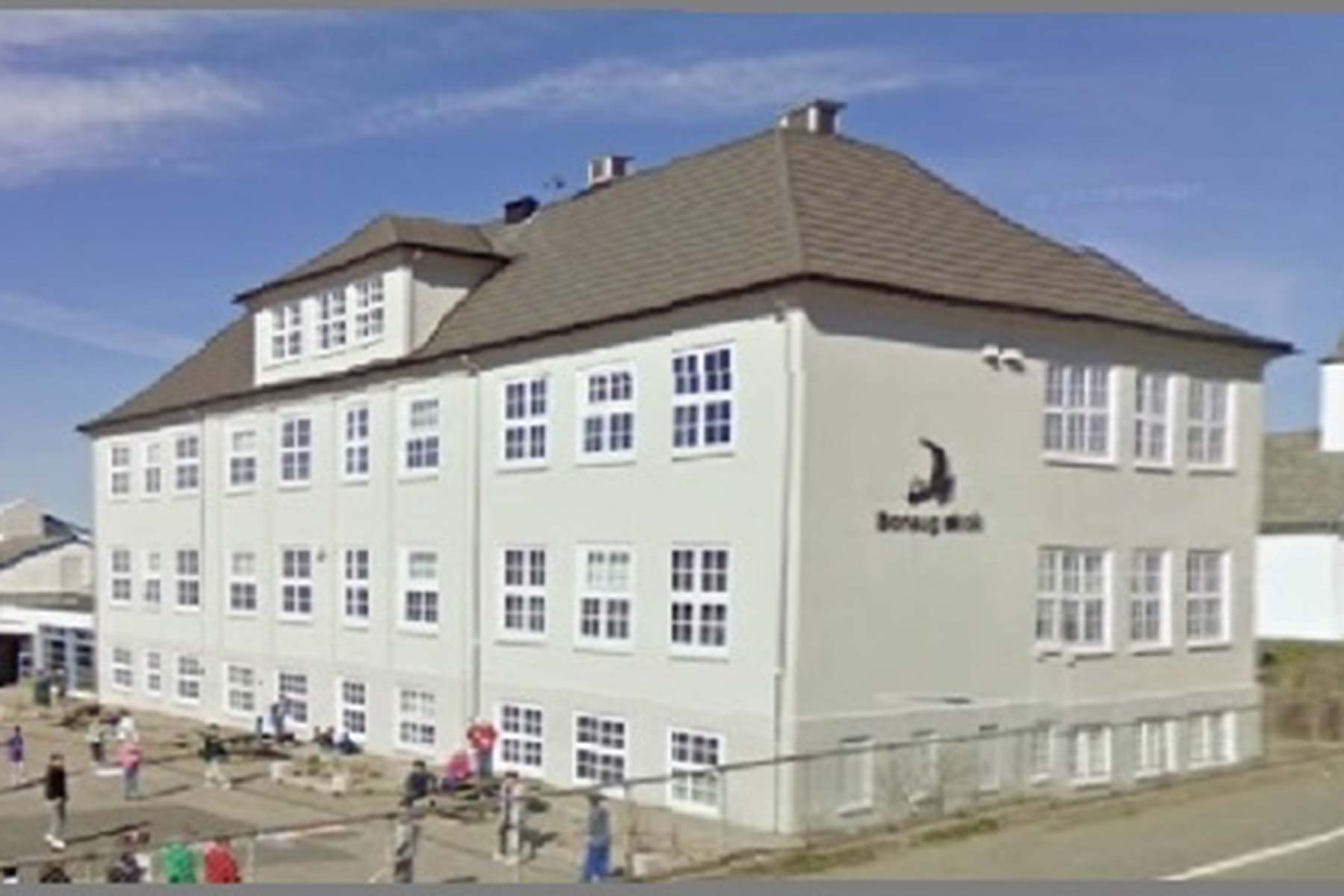 Borhaug school at the tip of Lista