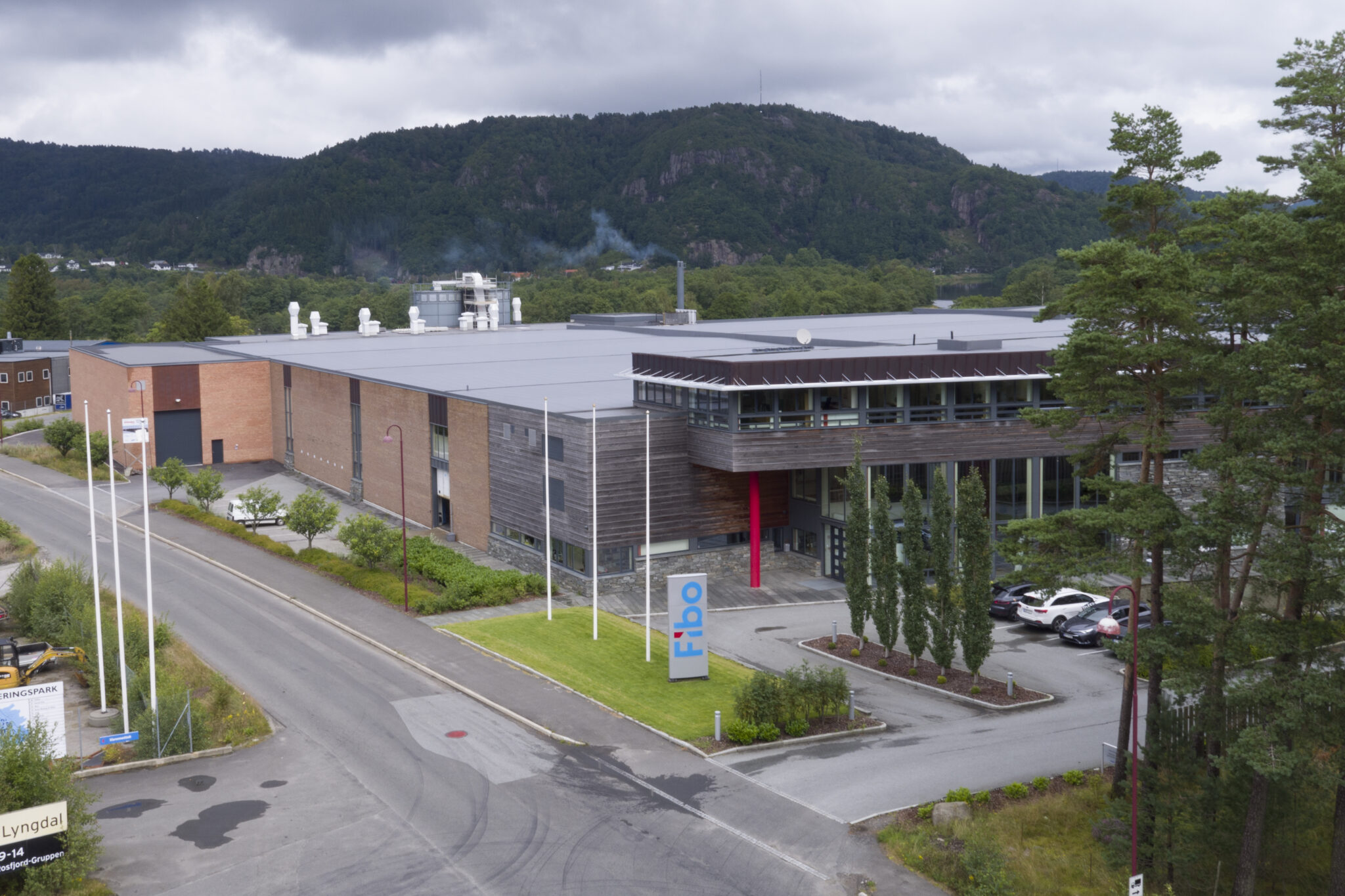 Aerial view of the Lyngdal landscape