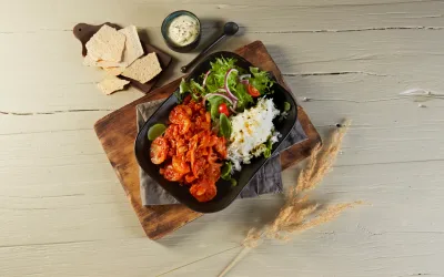 Norwegian bacalao salt cod stew