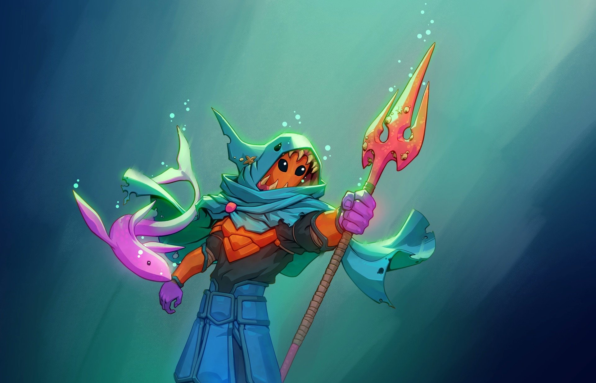 Concept art of the main character in Tidespawn