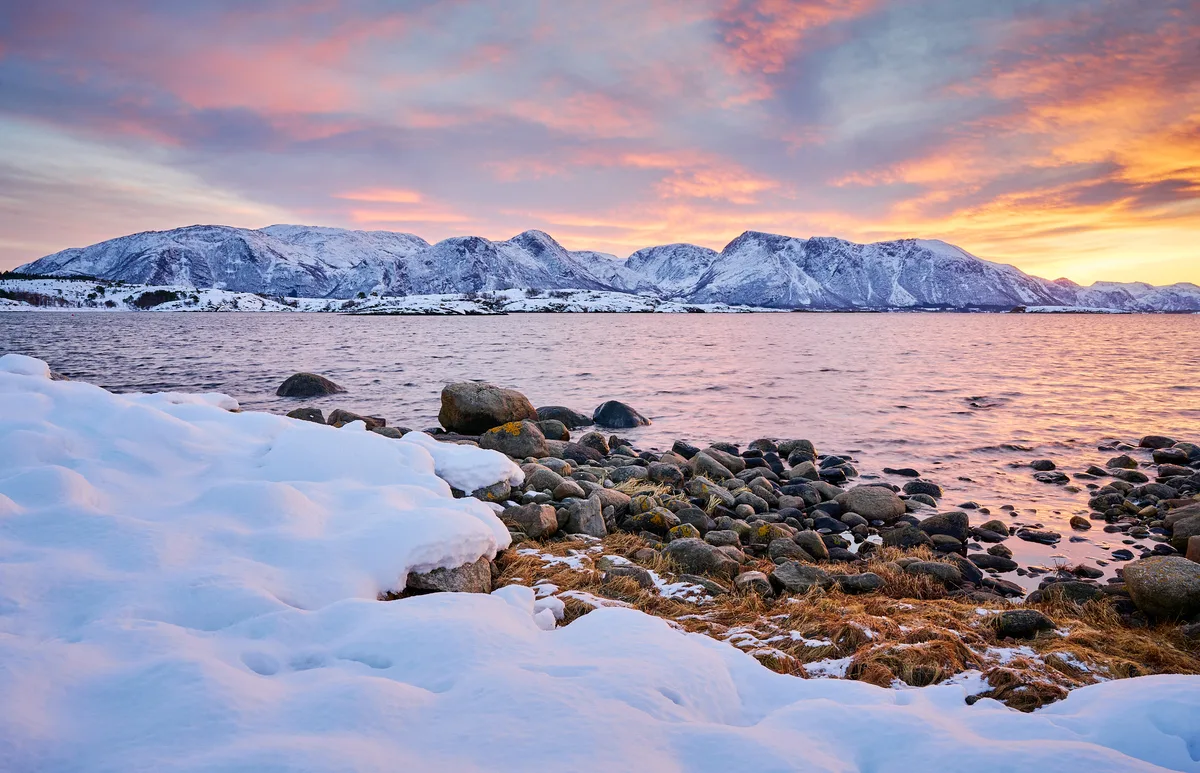 Winter coastline