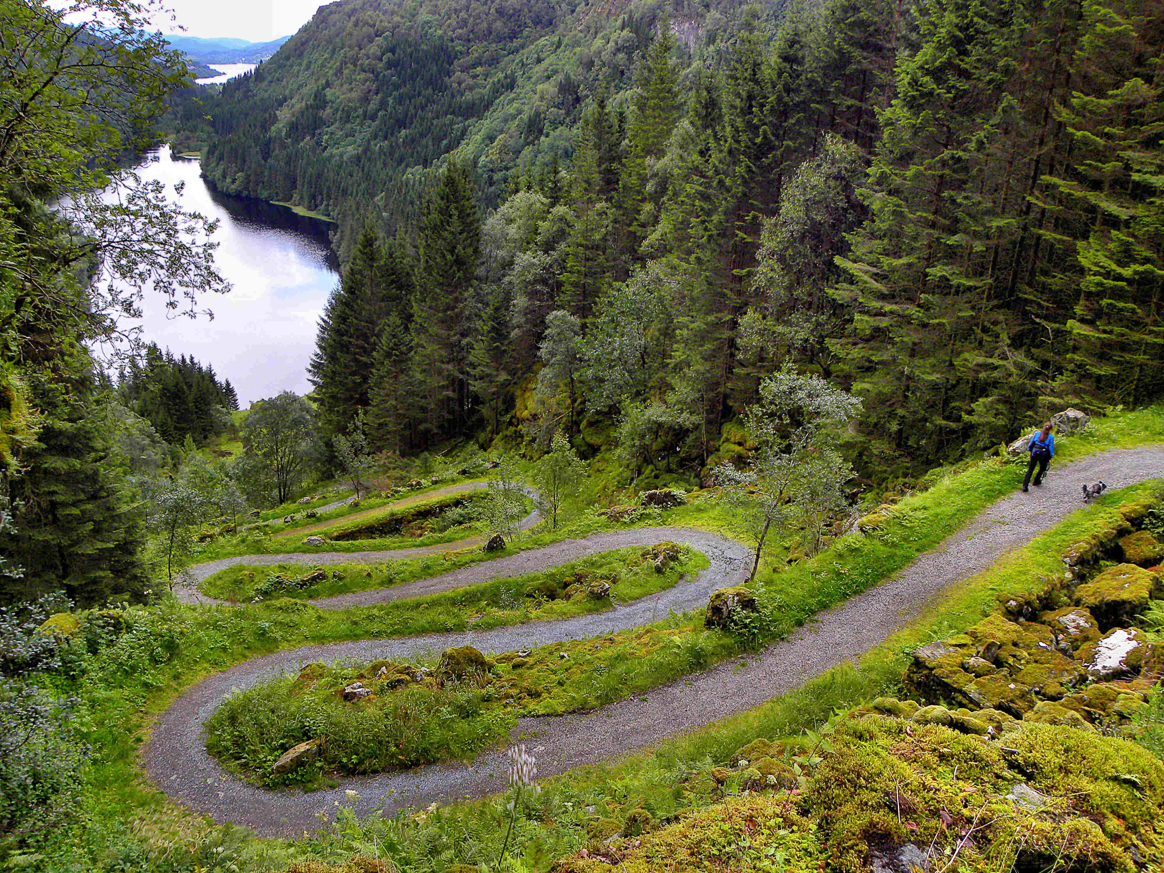 Kossdalssvingene hairpin bends in Hosanger, Osterøy
