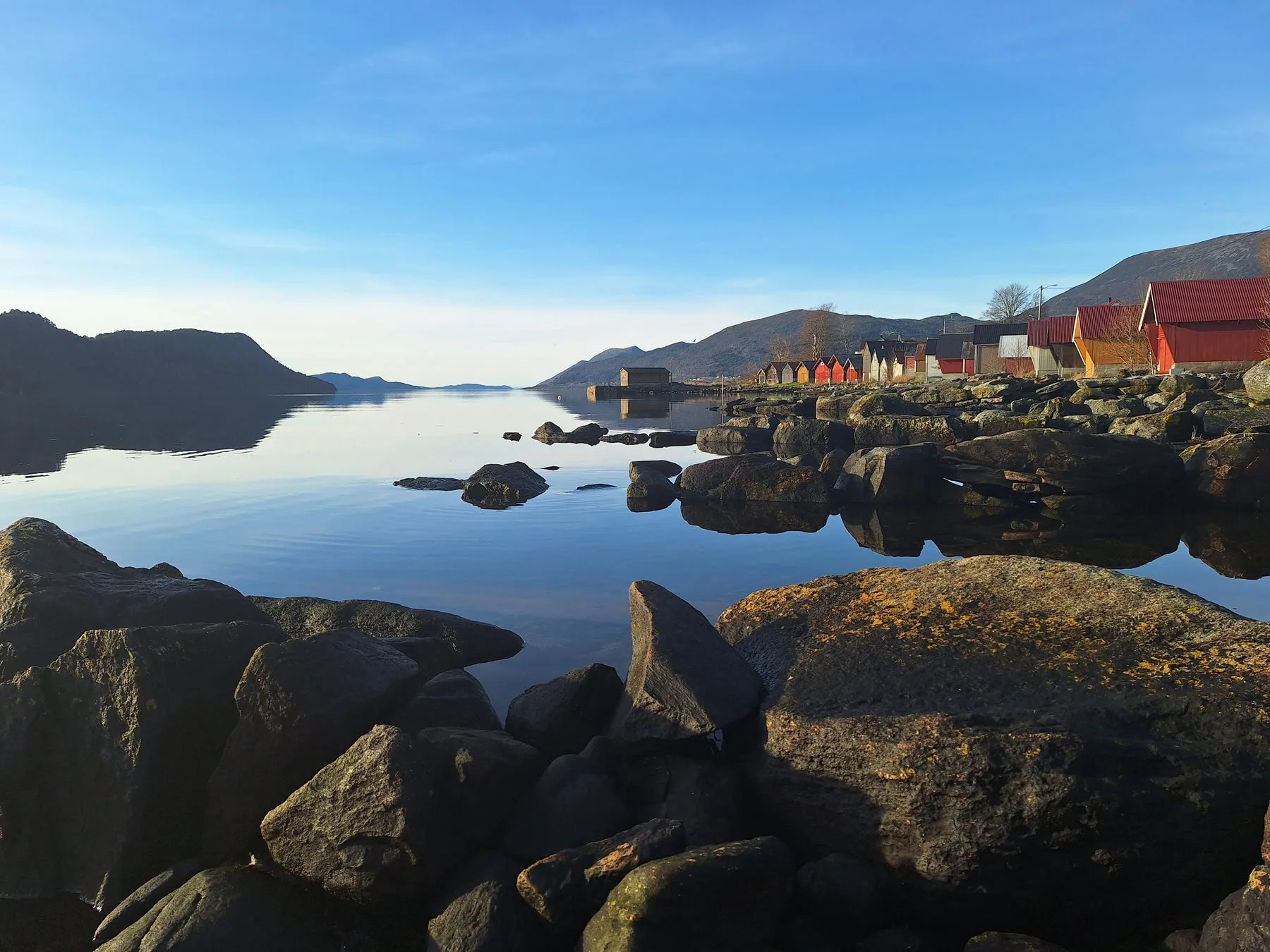 Boathouses in Tennfjord